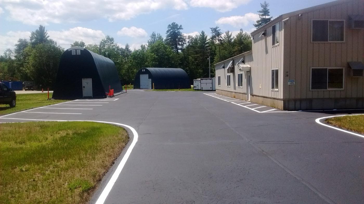 Pavement markings at Abbott Machine Company